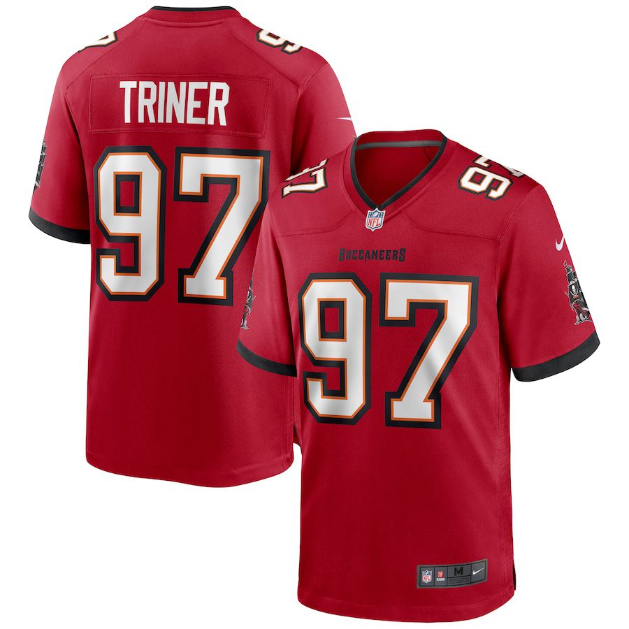Cheap Men Tampa Bay Buccaneers 97 Zach Triner Nike Red Game NFL Jersey